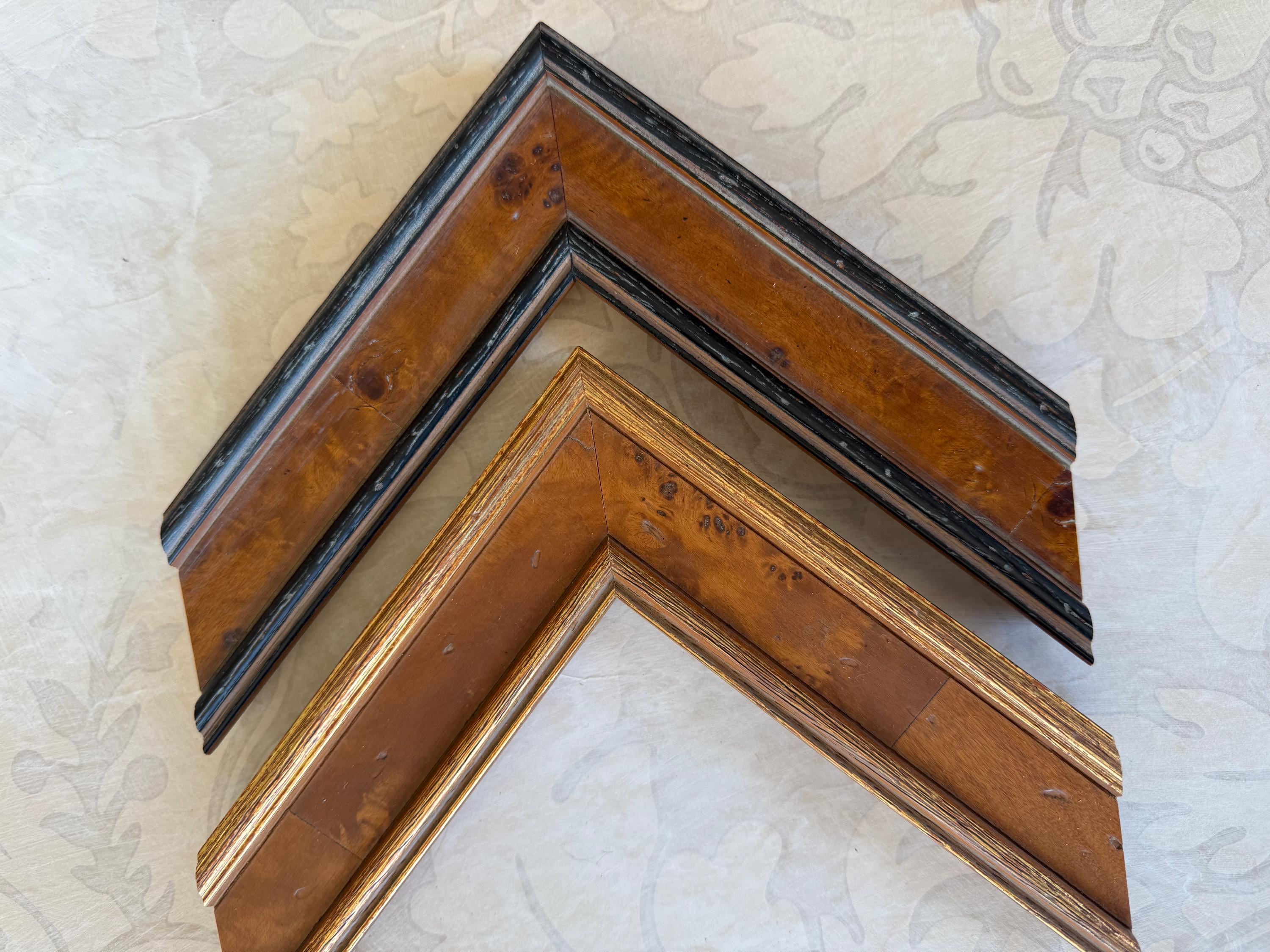 1-3/4" Burlwood Picture Frame- English Country- Custom Picture Frame- 5x7 6x8 8x10 8.5x11 11x14 11x17 16x16 16x20 24x36 30x40 A6 A5 A4 A3