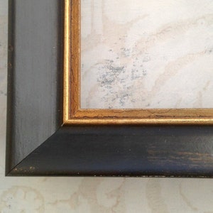 Distressed Black Picture Frame, Traditional Style, Any Custom Size  4x4 4x6 5x5 5x7 8x8 8x10 8x12 8.5x11 10x10 12x12 11x14 12x18 16x20 18x24