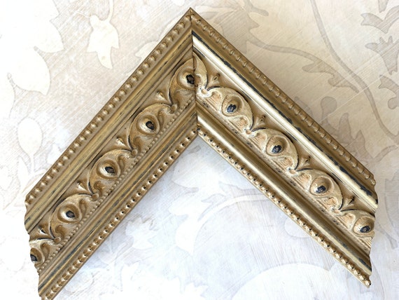 2 1/4" Large Gold Picture Frame - Ornate Victorian Design - Soft Muted Gold - A2 A3 A4 30x40 24x36 18x24 16x24 12x16 11x14 9x12 8.2x11 8x10