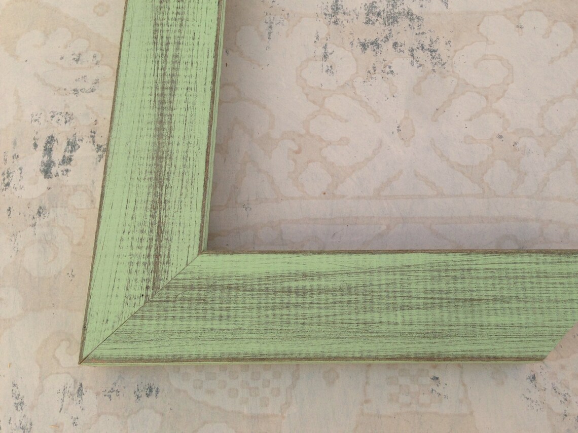 Rustic Green Picture Frames Reclaimed Barn Wood Frames Etsy