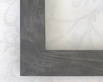 Solid Wood Gray Picture Frame- Grey Decor- Diploma Frame-Custom Size 8.5x11 8x12 10x10 11x14  16x20 20x20 18x24 24x30 24x36