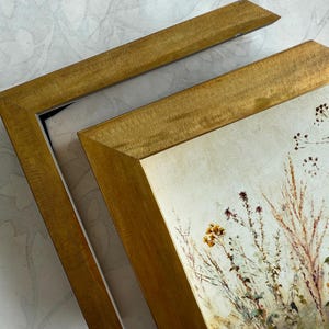 Metallic Dark Gold Brass Picture Frame- Stretcher Bar Depth- Custom Sizes- 8x10 11x14 16x20 20x24 24x36 30x40 A1 A2 A3 A4