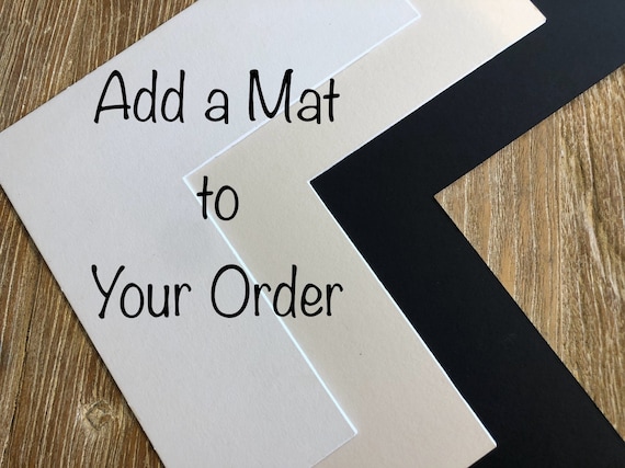 Acid-Free Matting -Upgrade to Framing Order - Bright White, Warm White and Black