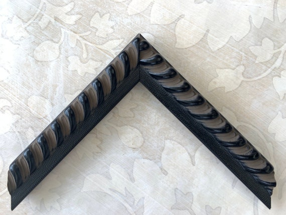 Distressed Black Picture Frame W/Rope Detail- Vintage Black Photo Frame A6 A5 A4 A3 5x5 8x8 8x10 8.5x11 9x12 11x14 12x12 12x16 12x18 16x20