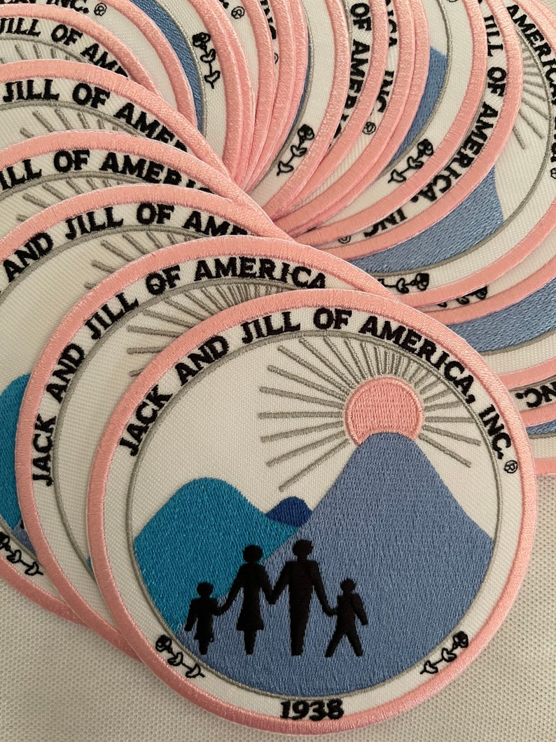 Jack and Jill of America, Inc. Patch, Embroidered Logo Patch, JJ Iron-on patch, JJ Logo Patch image 1