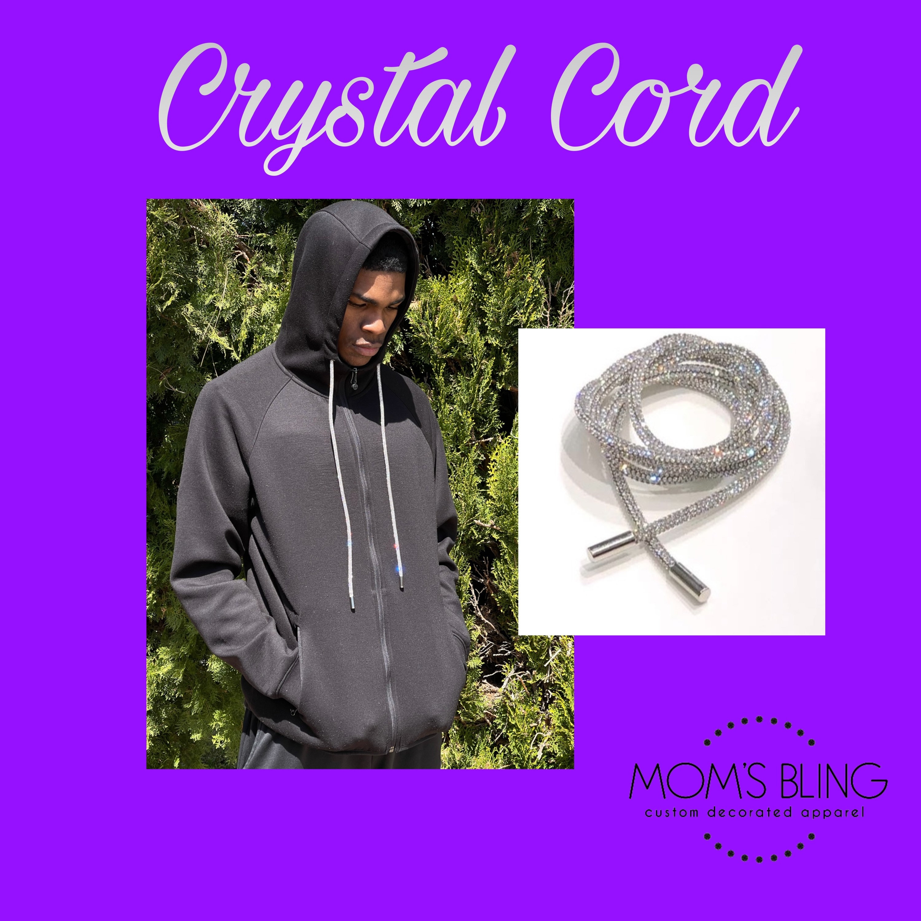 Rhinestone Hoodie String