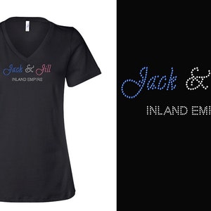 Jack and Jill of America T-shirt with Chapter Name Rhinestone