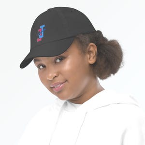 Jack and Jill of America, Inc. Embroidered JJ Interlock Logo, Youth baseball cap, JJOA Youth Cap