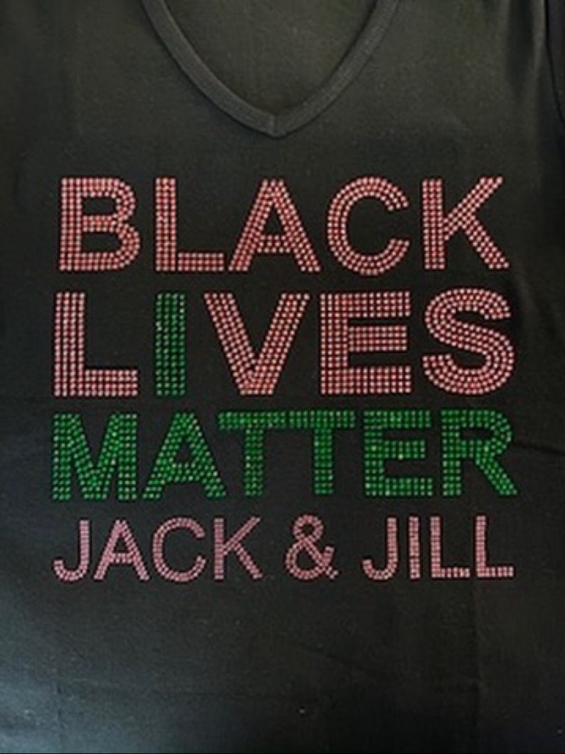 Jack and Jill of America I MATTER, Black Lives Matter Bling Tee image 1