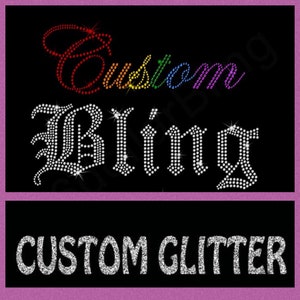 Custom Rhinestone or Glitter Design Setup
