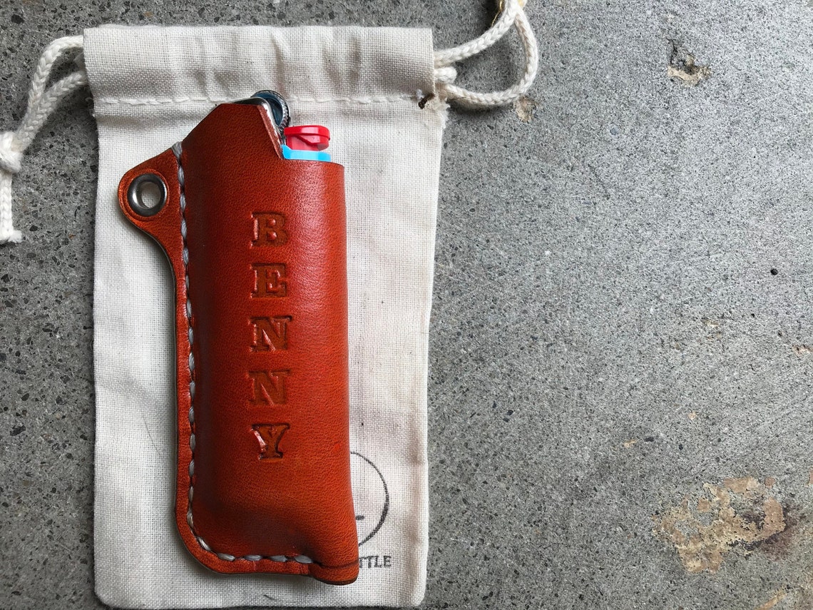 MINI BIC Leather Lighter Case for Use With MINI Bic Lighter Etsy