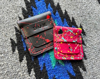 Leather Guitar Pick Holder - Guitar Pick Case -  handmade - customizable