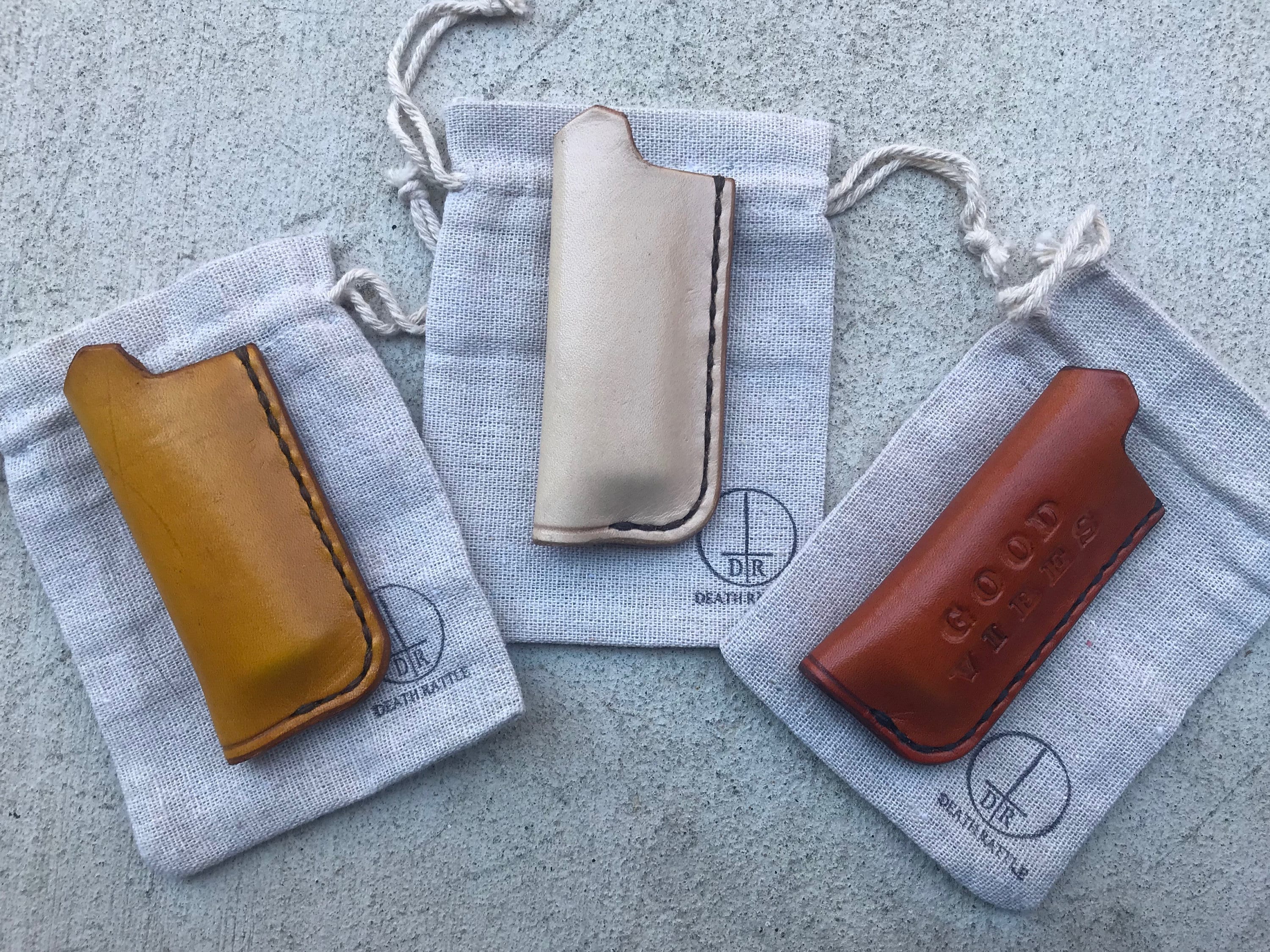 Handmade Genuine Leather LIGHTER case for use with BIC lighter Etsy