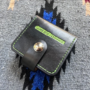 Nintendo Game Boy Advance SP Cover i 2 etui na karty z grą - skórzane etui Game Boy Advance - skórzane etui Game Boy