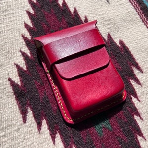Leather Miyoo Mini Plus Handheld Console Case w/ Strap Closures - customizable