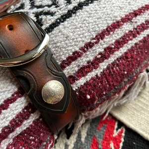 Leather Wide Strap  BLANKET CARRIER - Yoga Mat Carrier - Buckle Closure