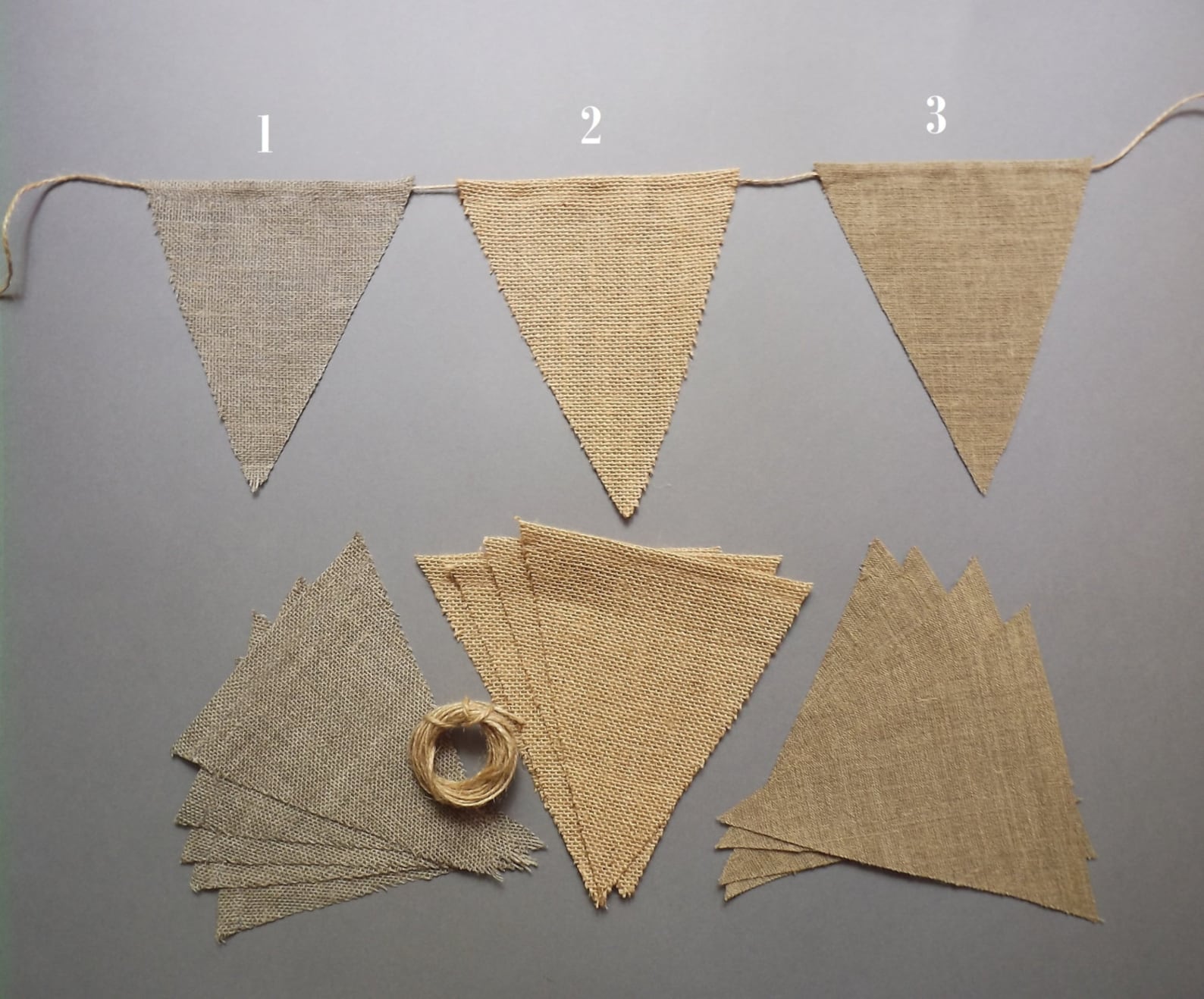 DIY Blank Triangle Burlap Flag Banner Bunting Hessian Wedding Etsy