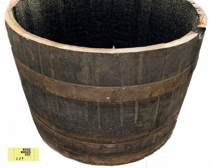 HALF a WOODEN BARREL Cask - Choose your quantity, Free delivery -