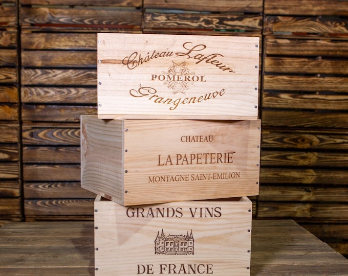 3x authentic original Wine Boxes - 6 bottle size