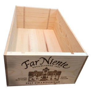 Traditional FRENCH WOODEN WINE  Box Crate Storage unit (12 bottle size) Free Delivery!
