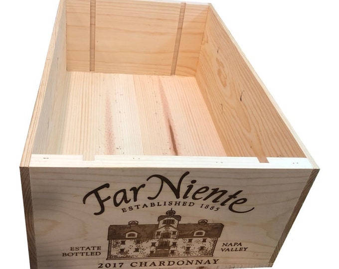 Traditional FRENCH WOODEN WINE  Box Crate Storage unit (12 bottle size) Free Delivery!