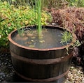 LARGE Watertight 100% Guaranteed - Oak Wine half barrel planter patio MINI POND / Plant pond product logo