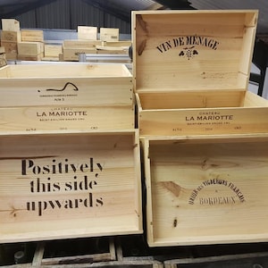 French Wooden Wine box TRAY with handles- Dinner tray, tea tray, breakfast tray, wedding tray.  Lap Tray serving tray for Restaurant/ bar