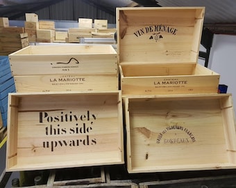 French Wooden Wine box TRAY with handles- Dinner tray, tea tray, breakfast tray, wedding tray.  Lap Tray serving tray for Restaurant/ bar