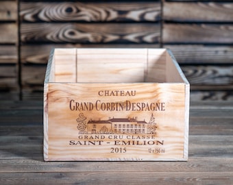 Firewood Store - Large Wooden Wine box - 12 bottle size - perfect for planters, hampers, gifts, storage, upcycle, project