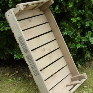 1 x CHITTING VEGETABLE TRAYS - Vintage Antique Rustic Wood Farm Tray Apple Crate Potato Bushel Box