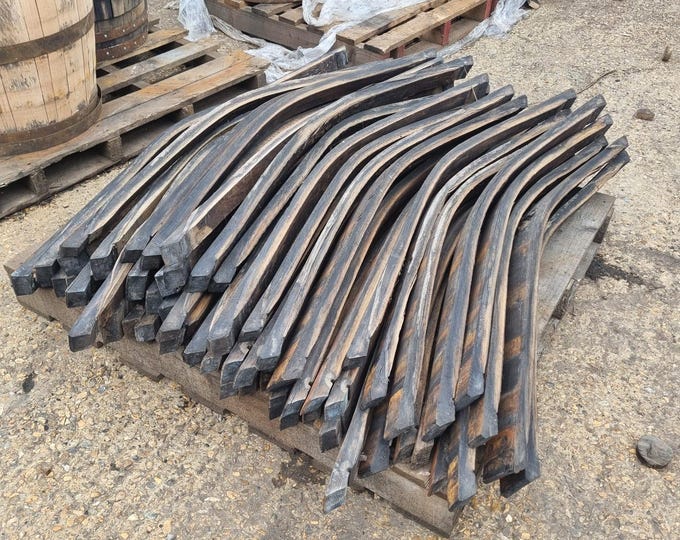 Authentic Sherry Oak Cask Staves – 50 Year Old Barrel Wood (128cm)