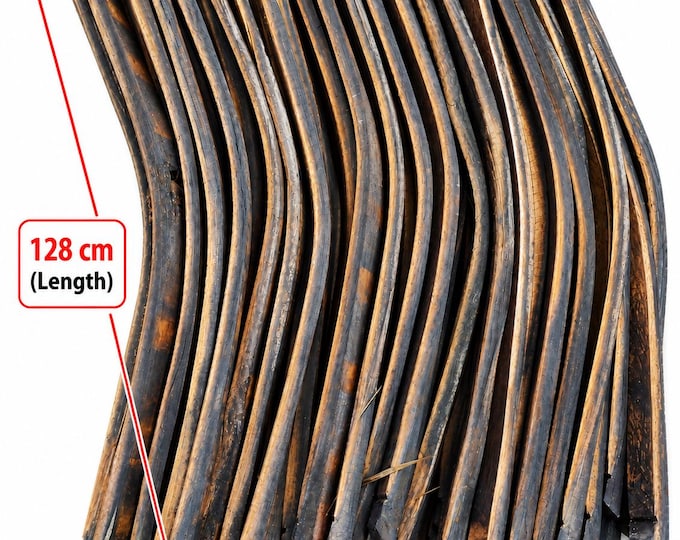 Solid Oak SHERRY CASK STAVES from 50 year old barrels - Authentic Rustic Oak Wood