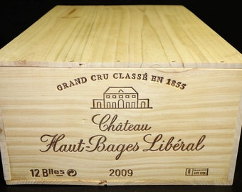 12 Bottle size with plain Lid -  Traditional French wooden wine  Box  / Crate / Storage unit - Christmas Hamper Gift idea