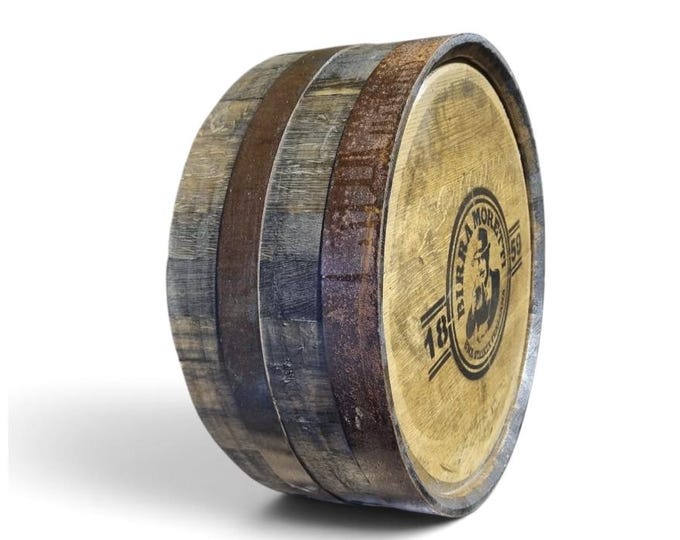 Birra Moretti Barrel Head Sign – Authentic Oak Whiskey Lid Wall Art