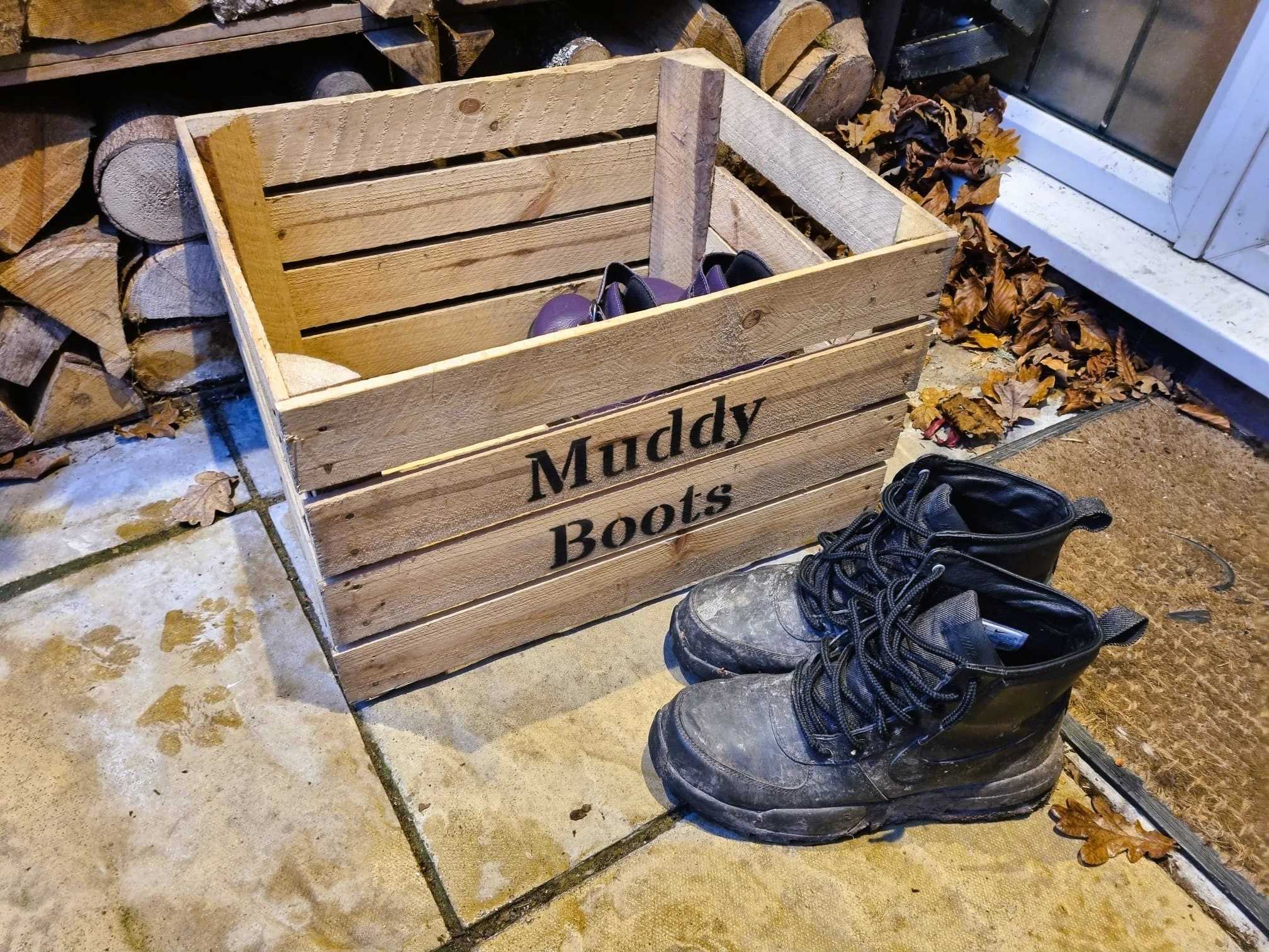 Dirty boot storage sale