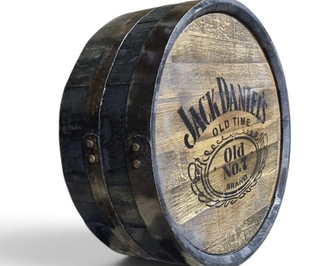 Jack Daniel's Barrel Head Sign – Authentic Oak Whiskey Lid Wall Art
