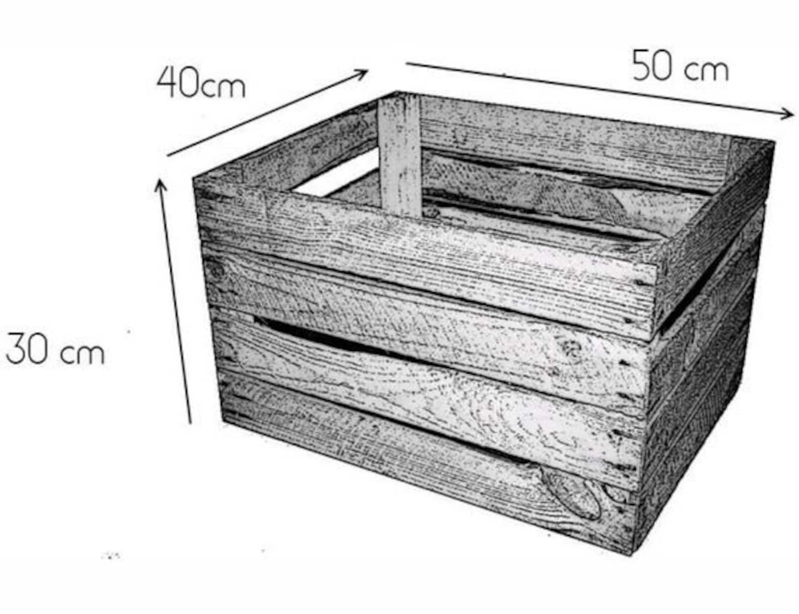 Vintage Wooden Apple Crate Rustic Wood Box Wedding Decor Etsy UK