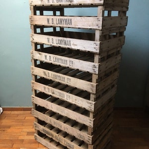 4 x CHITTING GROENTENSCHOENEN - Vintage antiek rustiek houten boerderijblad appelkrat aardappel schepeldoos