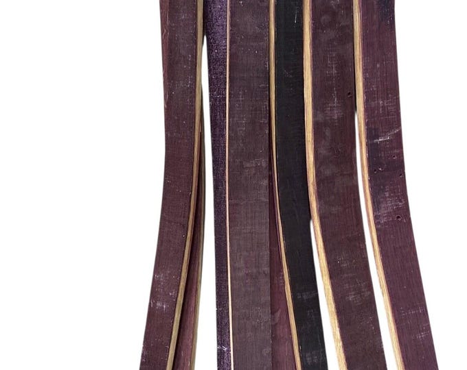 Solid Oak RED WINE Barrel STAVES -  Authentic Rustic wood, non charred staves