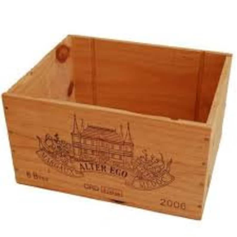 Traditional FRENCH WOODEN WINE Box / Crate / Storage unit 6 bottle size image 8