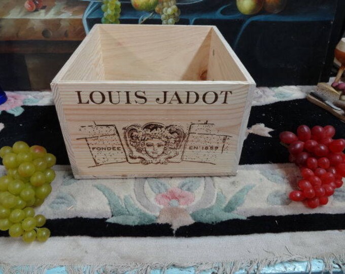Set of 6 Traditional FRENCH  WOODEN WINE  Box  / Crate / Storage unit