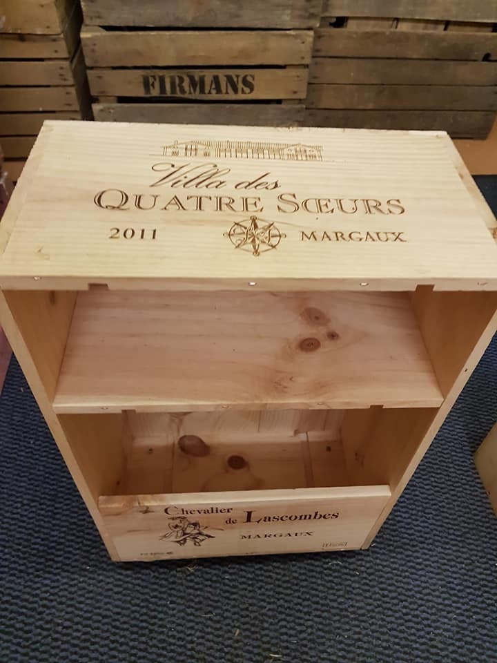 Reclaimed French Wooden Wine Box Bedside Table / Organiser Etsy UK