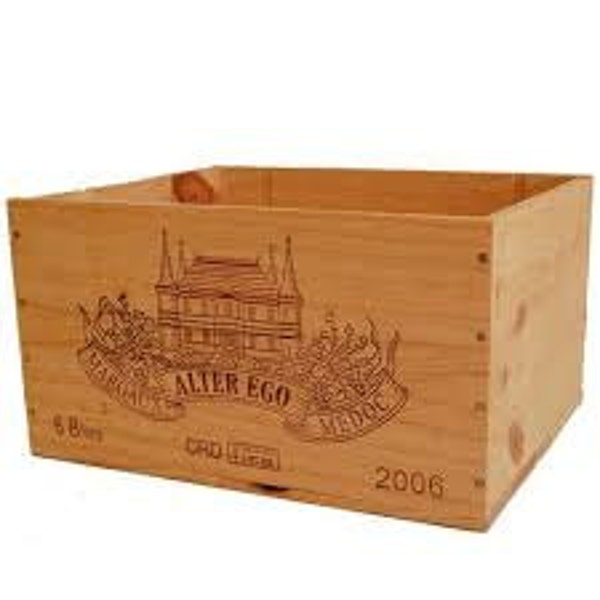 3 xFRENCH WINE BOXES Used wooden crates - Storage solutions hampers shabby chic