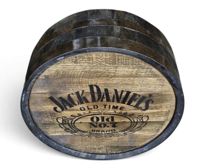 Jack Daniel's Barrel Head Sign – Authentic Oak Whiskey Lid Wall Art