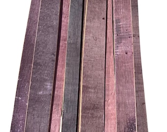 Solid Oak RED WINE Barrel STAVES -  Authentic Rustic wood, no charred staves