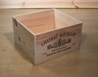 3 x FRENCH MAGNUM wooden wine box -Traditional  Box  / Crate / Storage unit Christmas Hamper