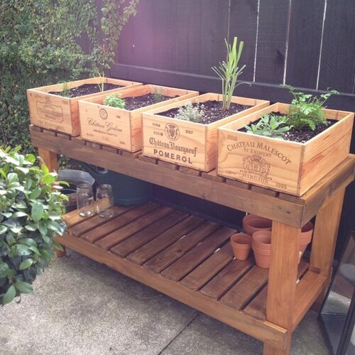 1 x 12 Bottle size -  Traditional FRENCH  WOODEN WINE  Box  / Crate / Storage unit - Christmas Hamper, Gift idea