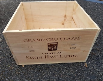 FRENCH MAGNUM wooden wine box -Traditional  Box  / Crate / Storage unit Christmas Hamper