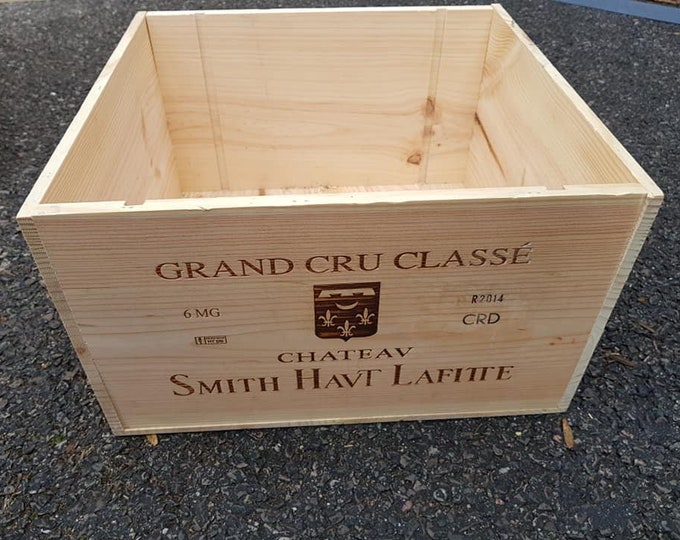 FRENCH MAGNUM wooden wine box -Traditional  Box  / Crate / Storage unit Christmas Hamper