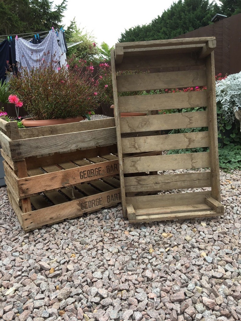 1 x CHITTING VEGETABLE TRAYS Vintage Antique Rustic Wood Etsy